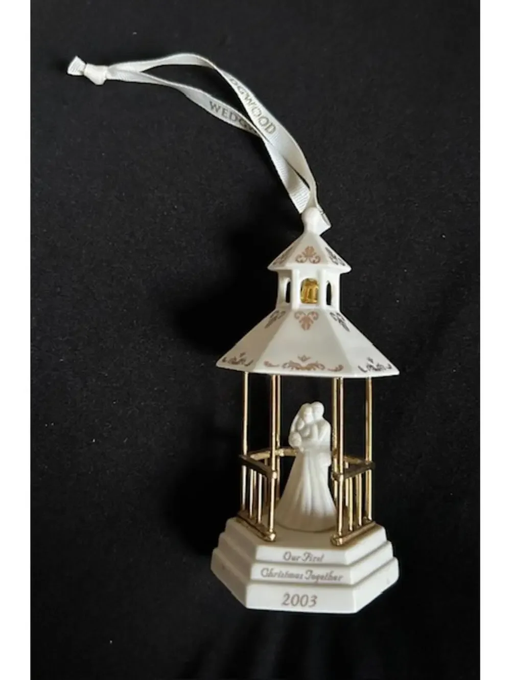Wedgwood Porcelain 2003 Our First Christmas Together Ornament